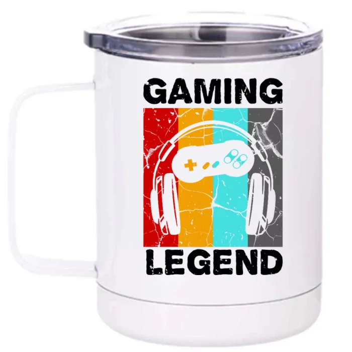 Gaming Legend Retro Front & Back 12oz Stainless Steel Tumbler Cup