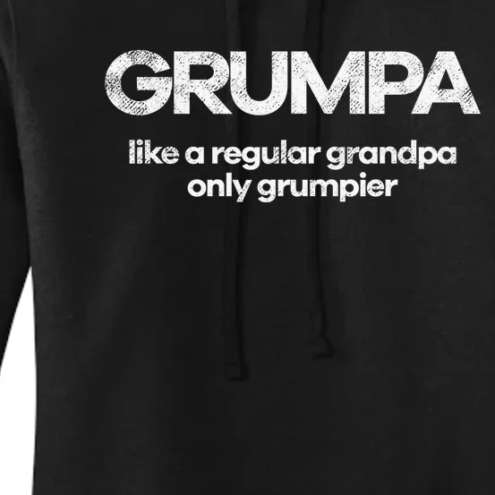 Grumpa like regular grandpa only grumpier Women's Pullover Hoodie