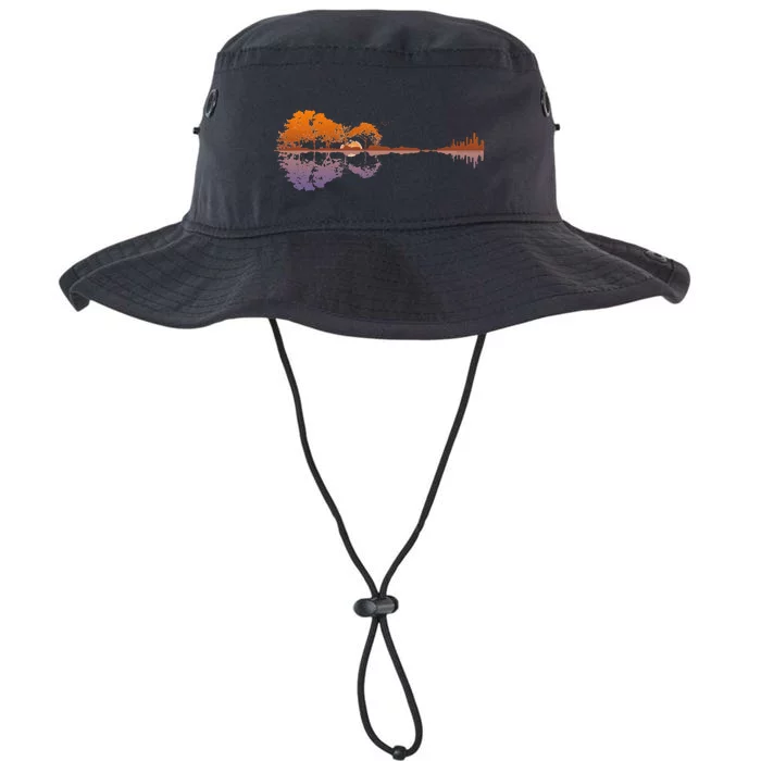 Guitar Lake Reflections Music Lover Legacy Cool Fit Booney Bucket Hat