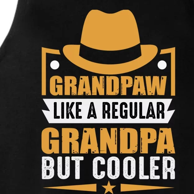 Grandpaw Like Regular Grandpa But Cooler Funny Dog Lovers Gift Ladies Tri-Blend Wicking Tank