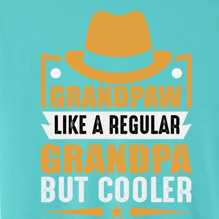 Grandpaw Like Regular Grandpa But Cooler Funny Dog Lovers Gift ChromaSoft Performance T-Shirt