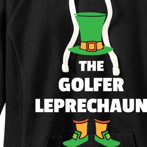 Golf Leprechaun St Patricks Day Golfer Gift Women's Fleece Hoodie