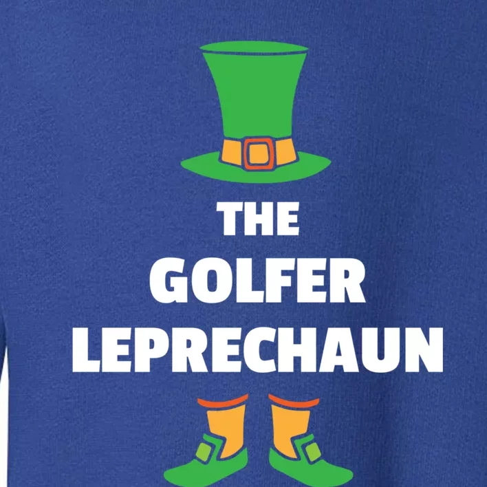 Golf Leprechaun St Patricks Day Golfer Gift Toddler Sweatshirt