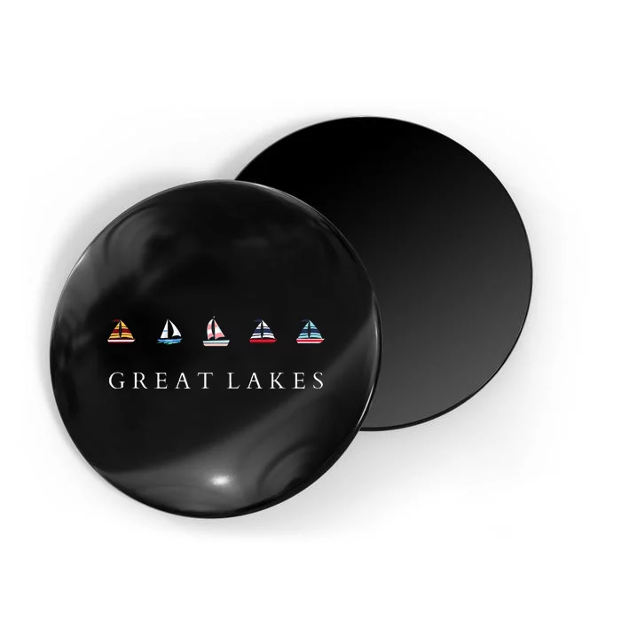 Great Lakes Sailing Americana Lake Michigan Lake Superior Magnet