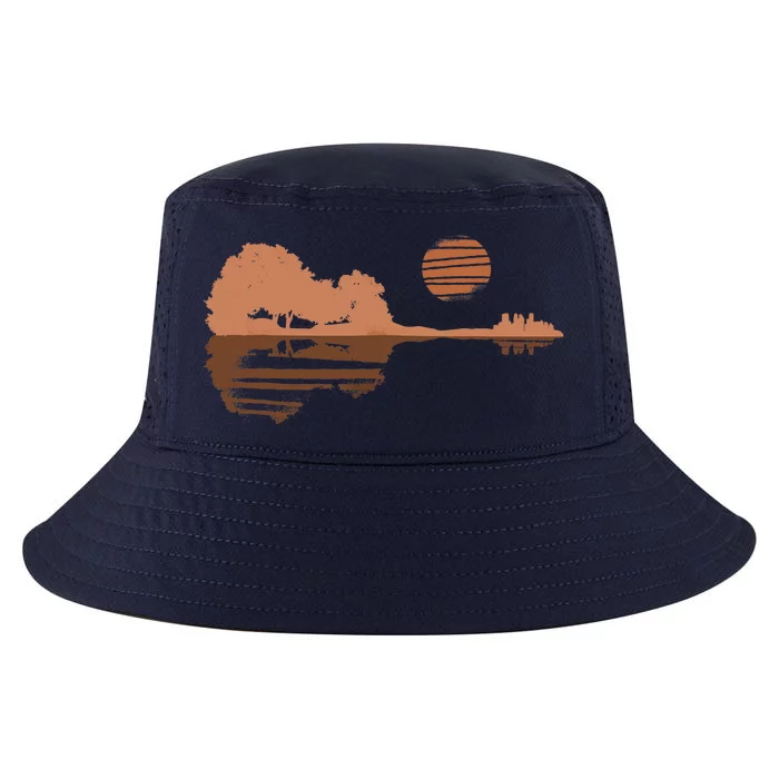 Guitar Lake Shadow Black History BLM Musician Guitarist Cool Comfort Performance Bucket Hat