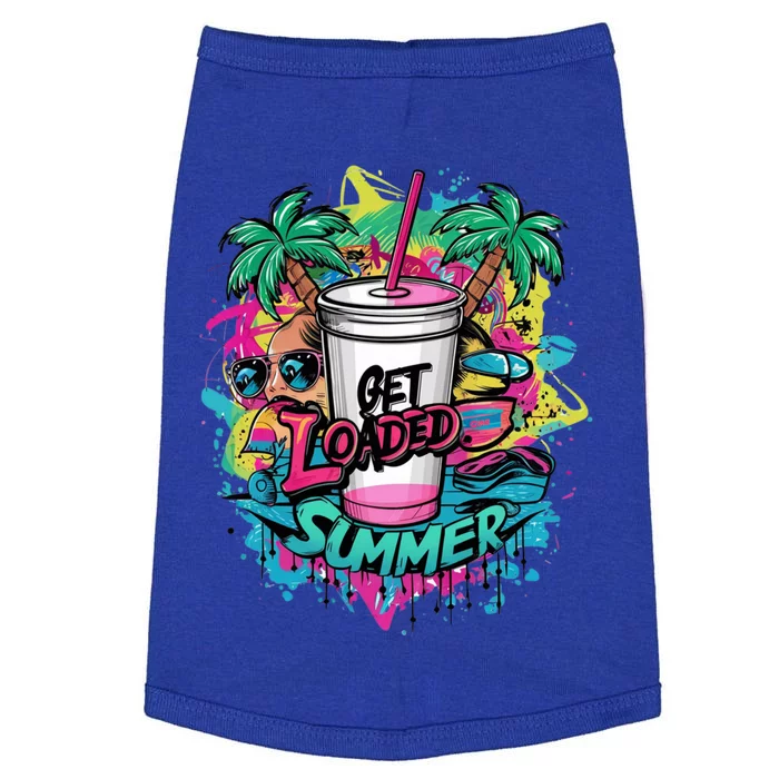 Get Loaded Summer Tea Junkie Ice Tea Dye Summer Vibes Gift Doggie Tank