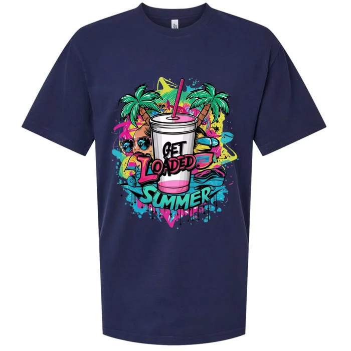 Get Loaded Summer Tea Junkie Ice Tea Dye Summer Vibes Gift Sueded Cloud Jersey T-Shirt