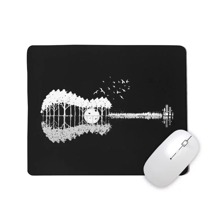 Guitar Lake Shadow Love Guitar Musician Mousepad