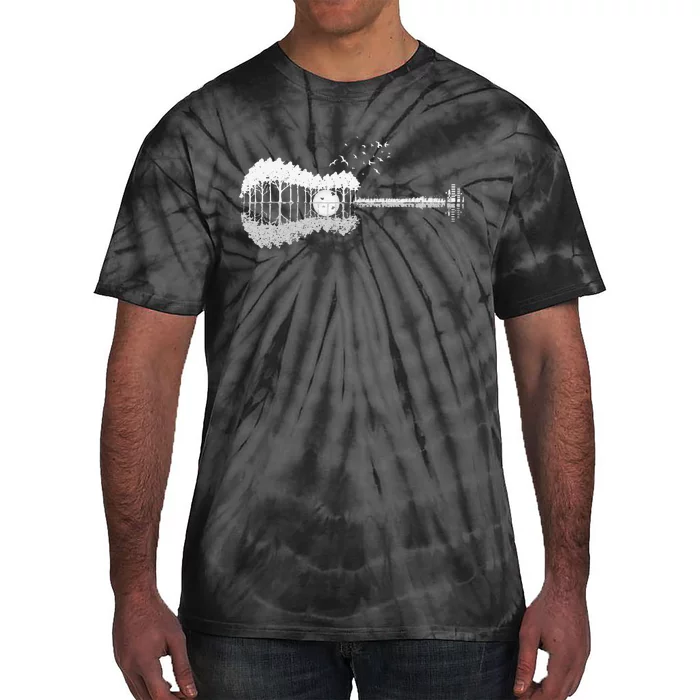 Guitar Lake Shadow Love Guitar Musician Tie-Dye T-Shirt