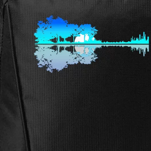 Guitar Lake Shadow Love Guitar Musician City Backpack