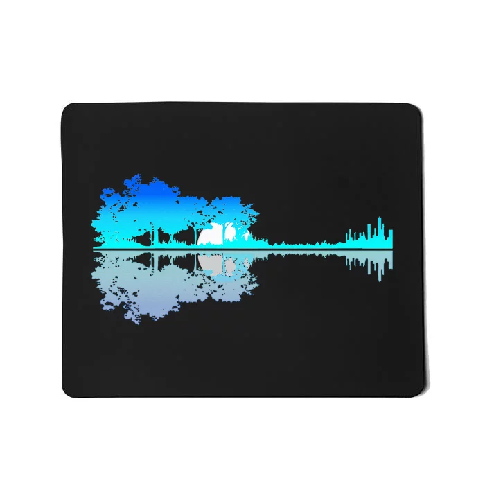 Guitar Lake Shadow Love Guitar Musician Mousepad