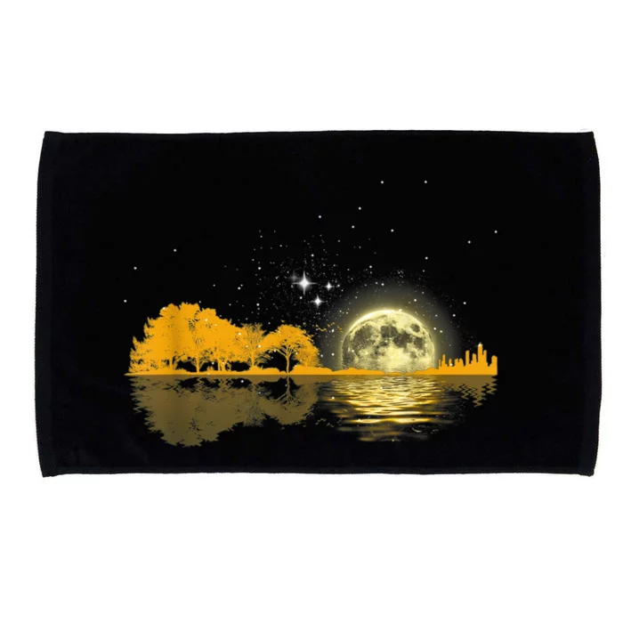 Guitar Lake Shadow Love Guitar Musician Microfiber Hand Towel