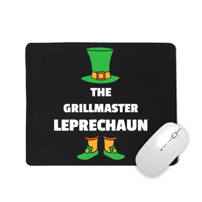 Grilling Leprechaun St. Patricks Day Grillmaster Mousepad