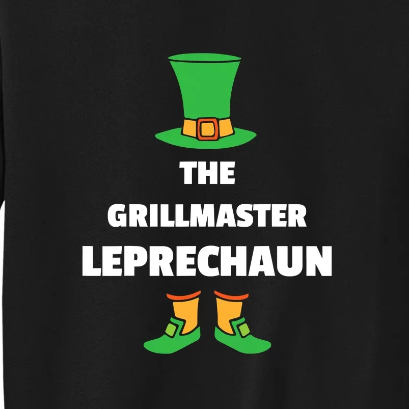 Grilling Leprechaun St. Patricks Day Grillmaster Tall Sweatshirt