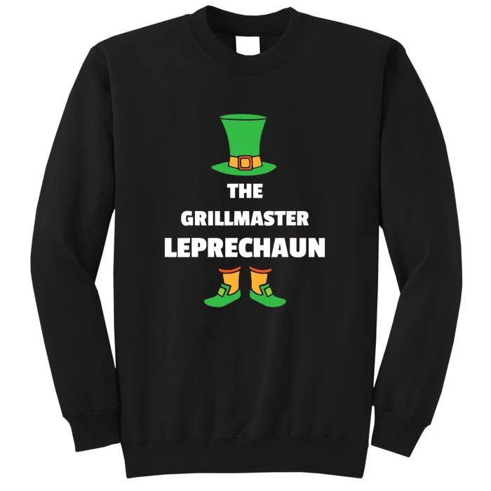 Grilling Leprechaun St. Patricks Day Grillmaster Tall Sweatshirt