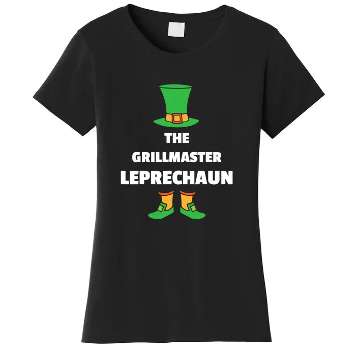 Grilling Leprechaun St. Patricks Day Grillmaster Women's T-Shirt