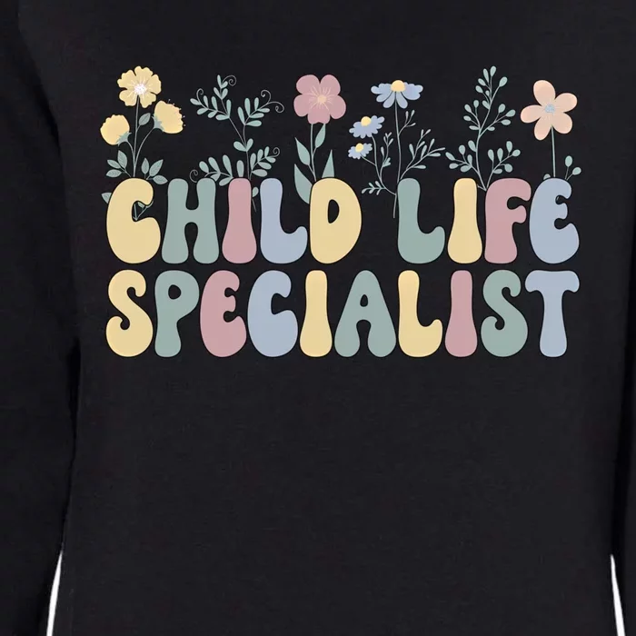 Groovy Life Specialist Flowers Gift Womens California Wash Sweatshirt