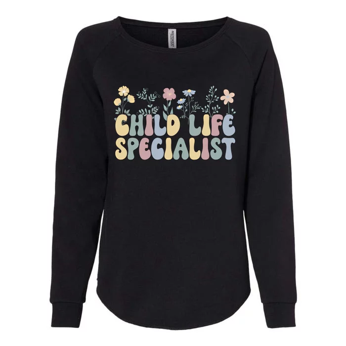 Groovy Life Specialist Flowers Gift Womens California Wash Sweatshirt