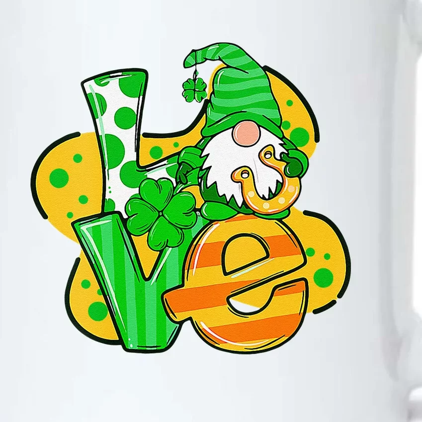 Gnome Love Shamrock Saint Patrick's Day Black Color Changing Mug