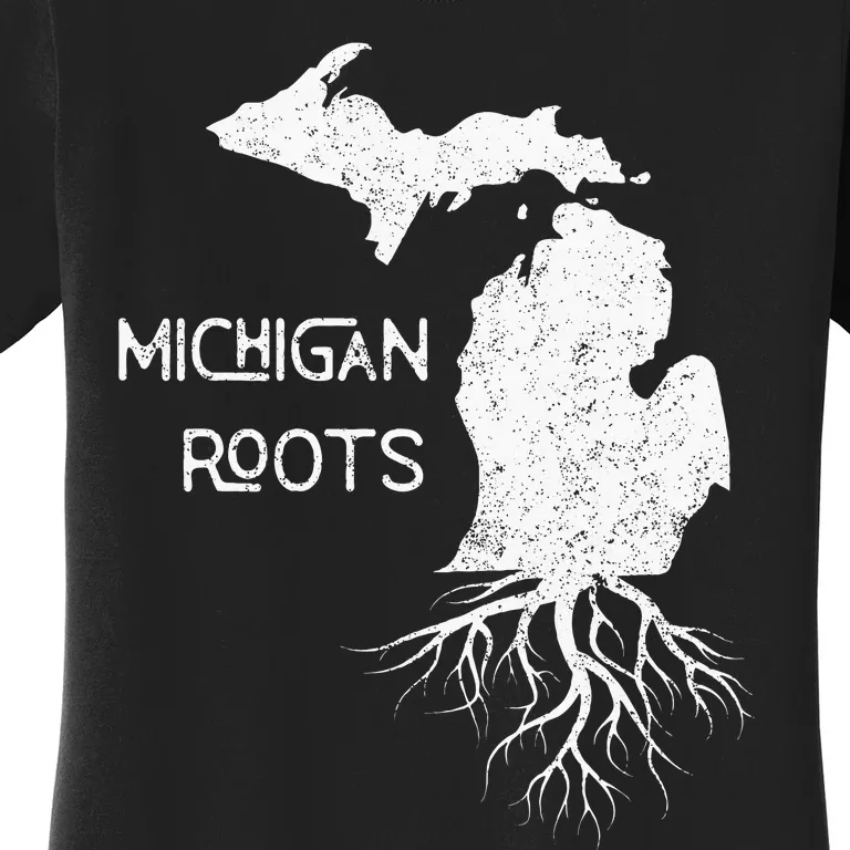 Great Lakes State Michigan Roots Yooper Native Michiganian Women's T-Shirt