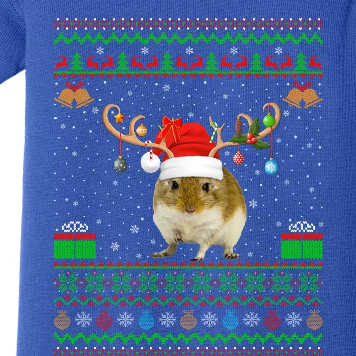 Gerbil Lover Santa Hat Matching Ugly Gerbil Christmas Meaningful Gift Baby Bodysuit