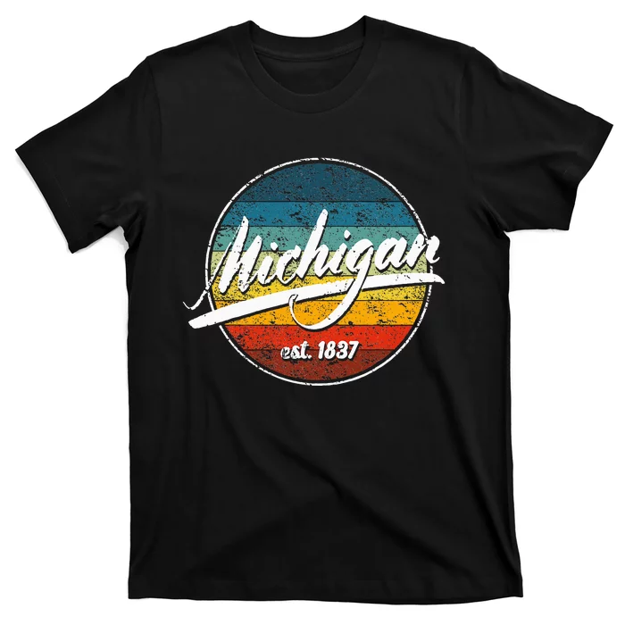 Great Lakes State Michigan Yooper Michiganian Vacation T-Shirt