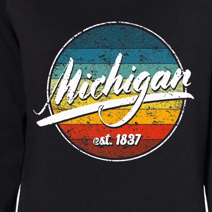 Great Lakes State Michigan Yooper Michiganian Vacation Womens California Wash Sweatshirt