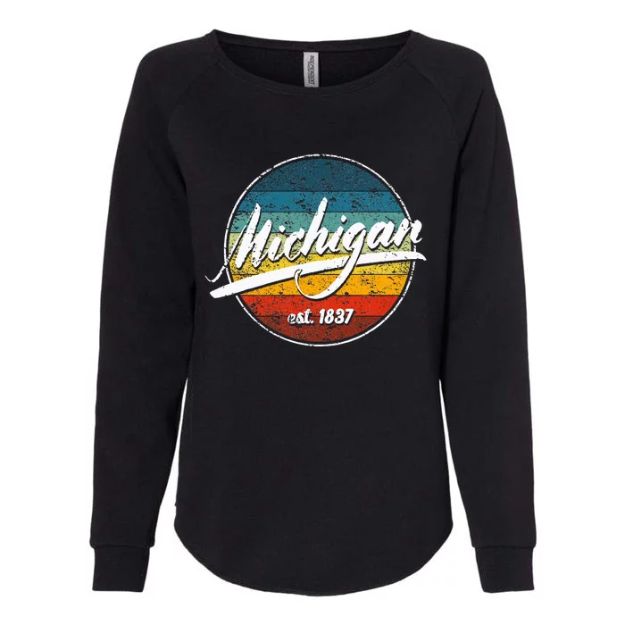 Great Lakes State Michigan Yooper Michiganian Vacation Womens California Wash Sweatshirt