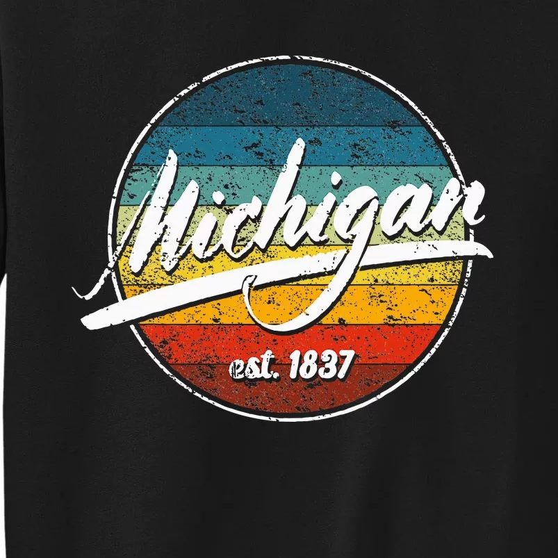 Great Lakes State Michigan Yooper Michiganian Vacation Tall Sweatshirt