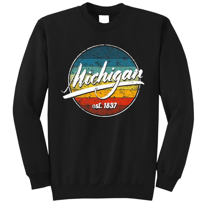 Great Lakes State Michigan Yooper Michiganian Vacation Tall Sweatshirt