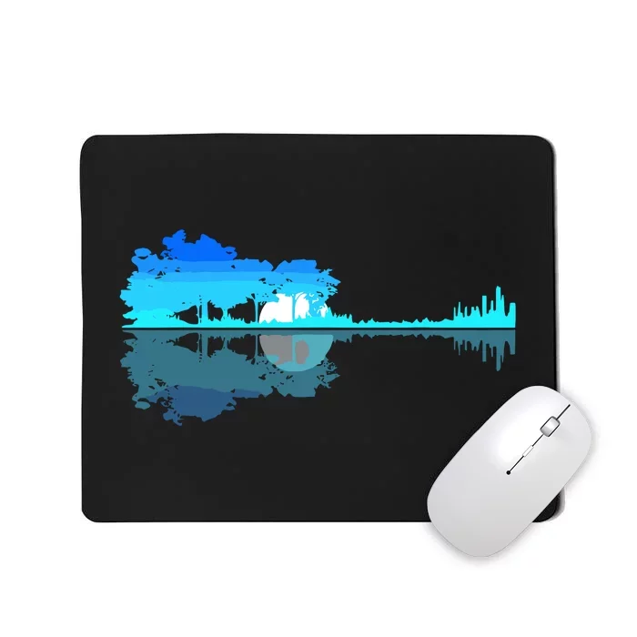 Guitar Lake Shadow Love Guitar Musician Mousepad