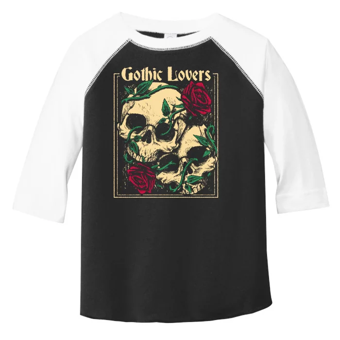 Gothic Lovers Skull And Rose Toddler Fine Jersey T-Shirt