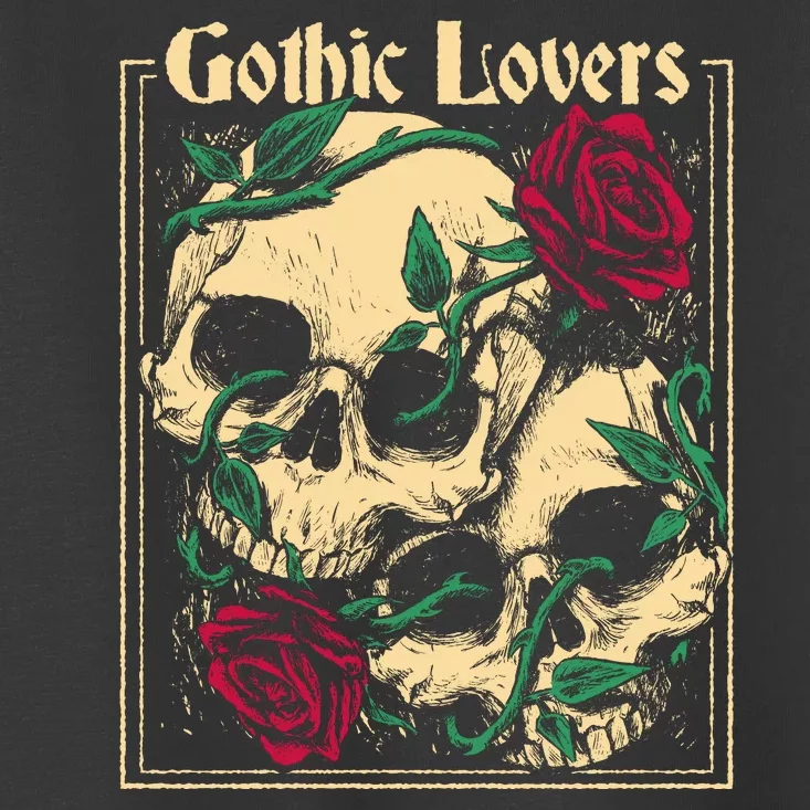 Gothic Lovers Skull And Rose Toddler T-Shirt