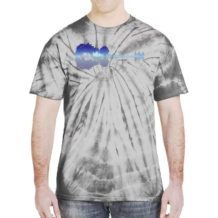 Guitar Lake Shadow Music Lovers Rock Guitar Musician Tie-Dye T-Shirt