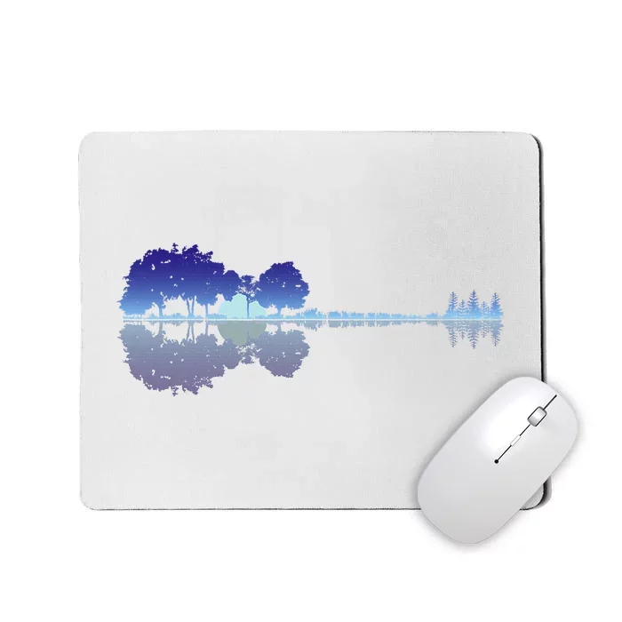 Guitar Lake Shadow Music Lovers Rock Guitar Musician Mousepad