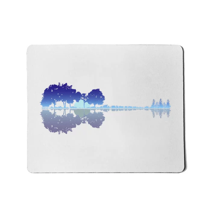 Guitar Lake Shadow Music Lovers Rock Guitar Musician Mousepad