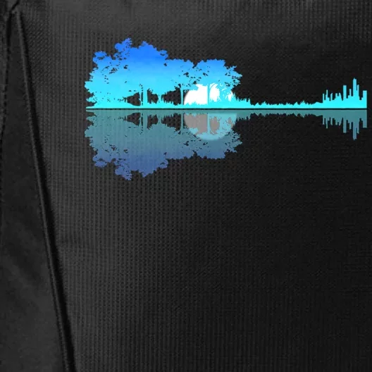 Guitar Lake Shadow Love Guitar Musician City Backpack