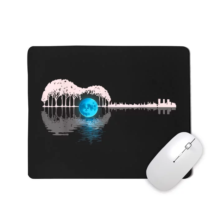 Guitar Lake Shadow Love Guitar Musician Mousepad