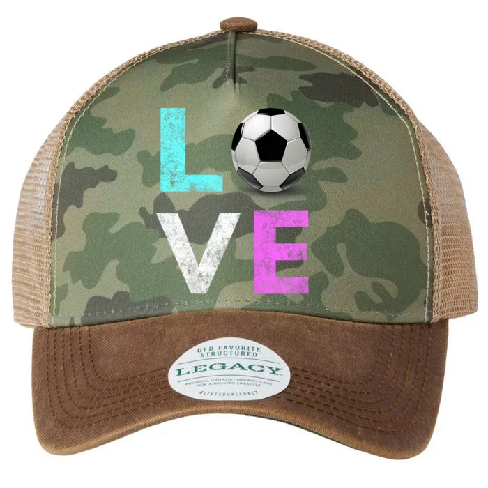 Girls Love Soccer Best Fun Birthday Gift Legacy Tie Dye Trucker Hat