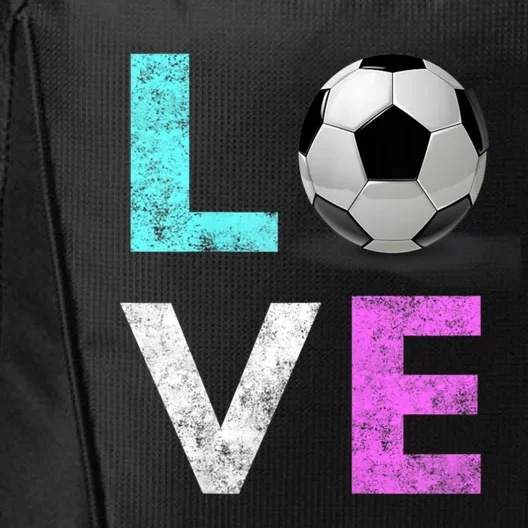 Girls Love Soccer Best Fun Birthday Gift City Backpack