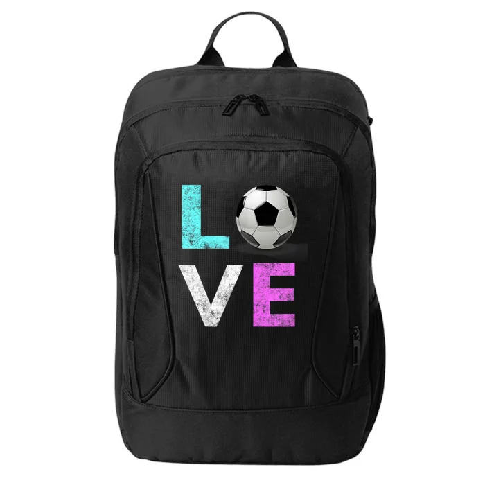 Girls Love Soccer Best Fun Birthday Gift City Backpack