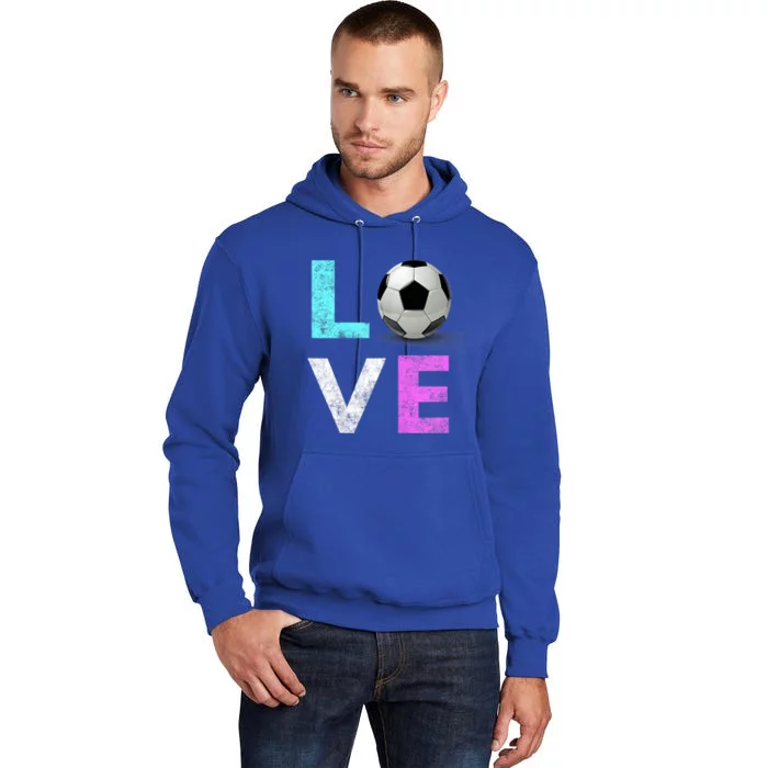 Girls Love Soccer Best Fun Birthday Gift Tall Hoodie