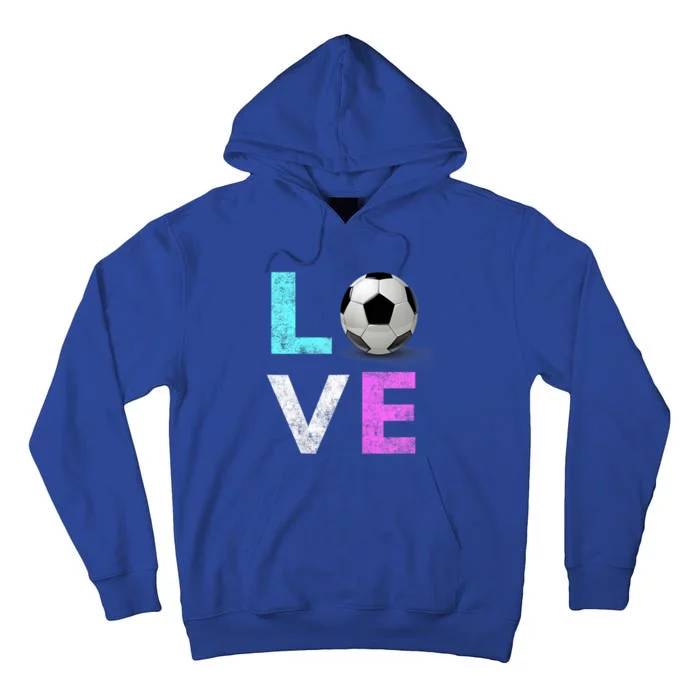 Girls Love Soccer Best Fun Birthday Gift Tall Hoodie