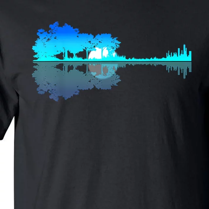 Guitar Lake Shadow Love Guitar Musician Tall T-Shirt