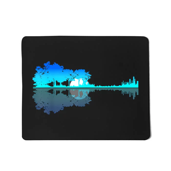 Guitar Lake Shadow Love Guitar Musician Mousepad