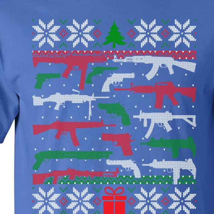 Gun Lover Second Adt Ugly Christmas Gun Enthusiast Gift Tall T-Shirt