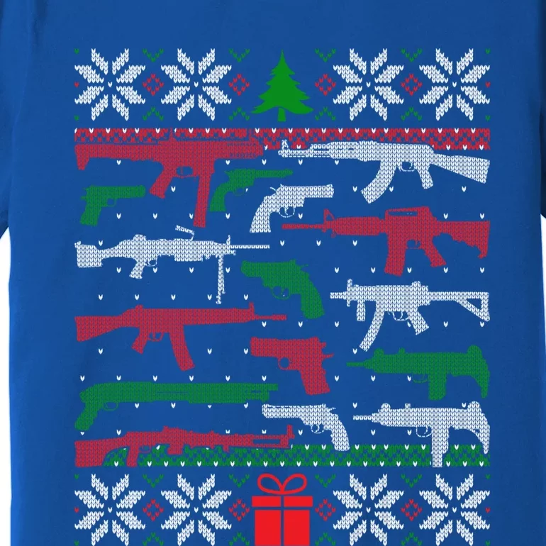 Gun Lover Second Adt Ugly Christmas Gun Enthusiast Gift Premium T-Shirt