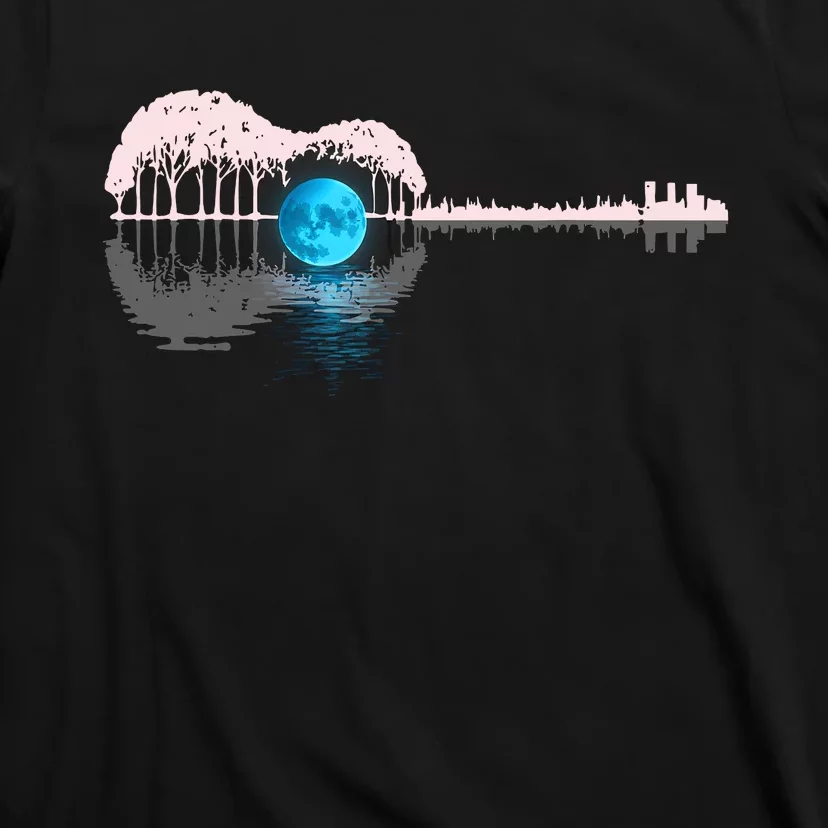 Guitar Lake Shadow Love Guitar Musician T-Shirt