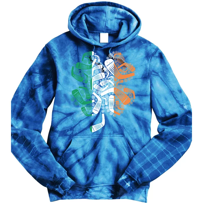 Golf Lover St Patricks Day Clover Irish Great Gift Tie Dye Hoodie