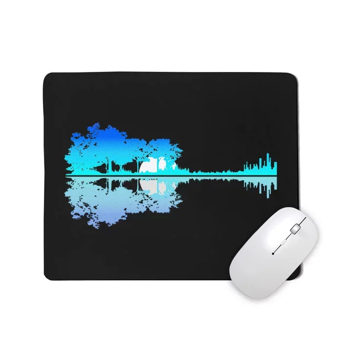 Guitar Lake Shadow Love Guitar Musician Mousepad